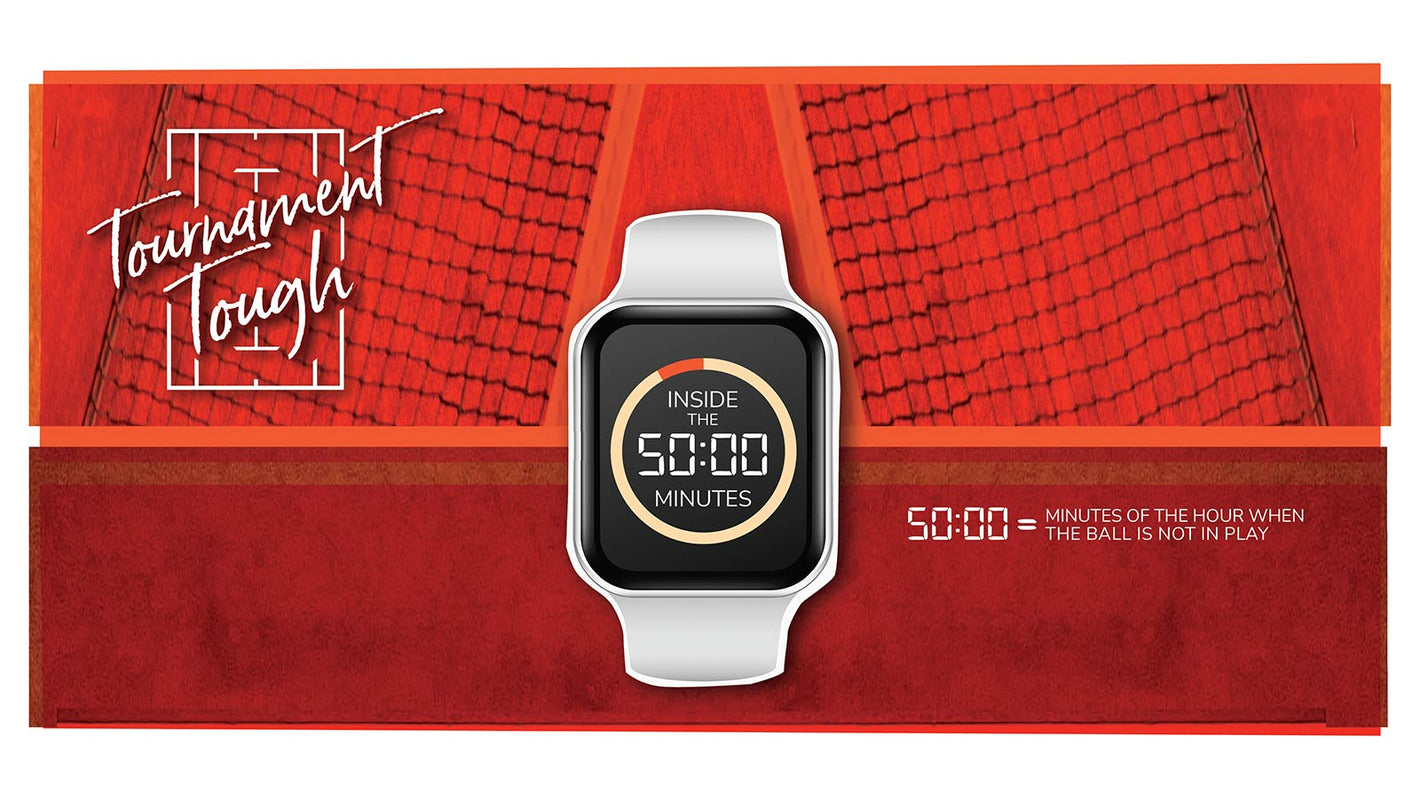 50 minutes of the hour when the ball is in play